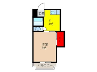 茨木フラワーハイツの物件間取画像